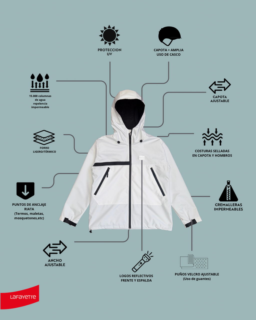 CHAQUETA NEVADO BLANCA