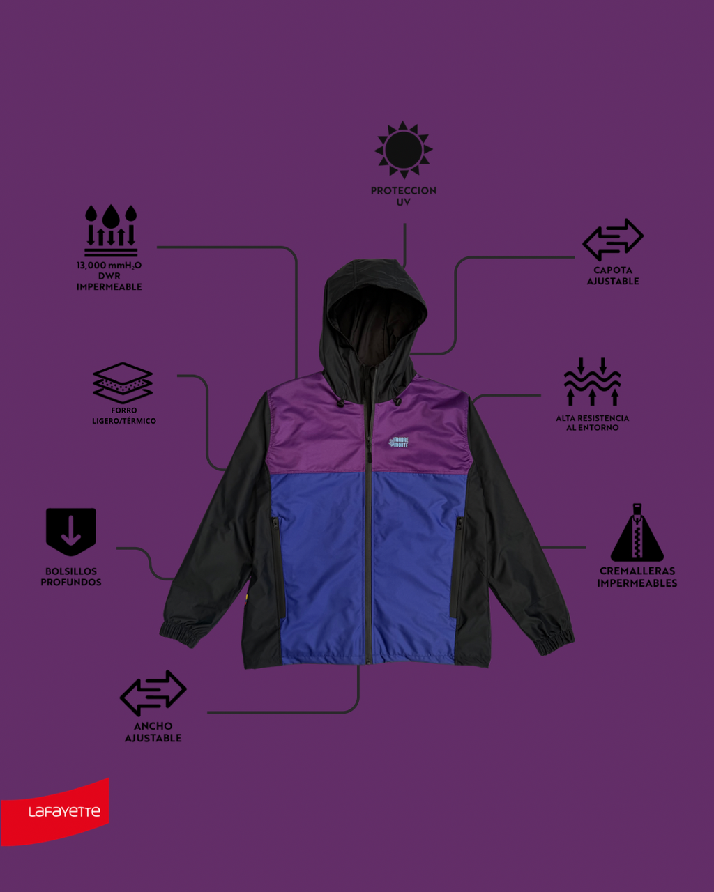 Chaqueta INCA VIENTRIVIOLETA