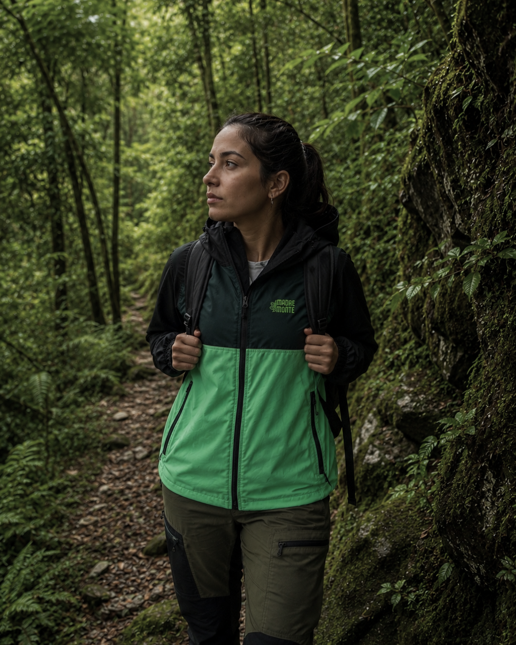 Chaqueta RANA VERDE Y NEGRA