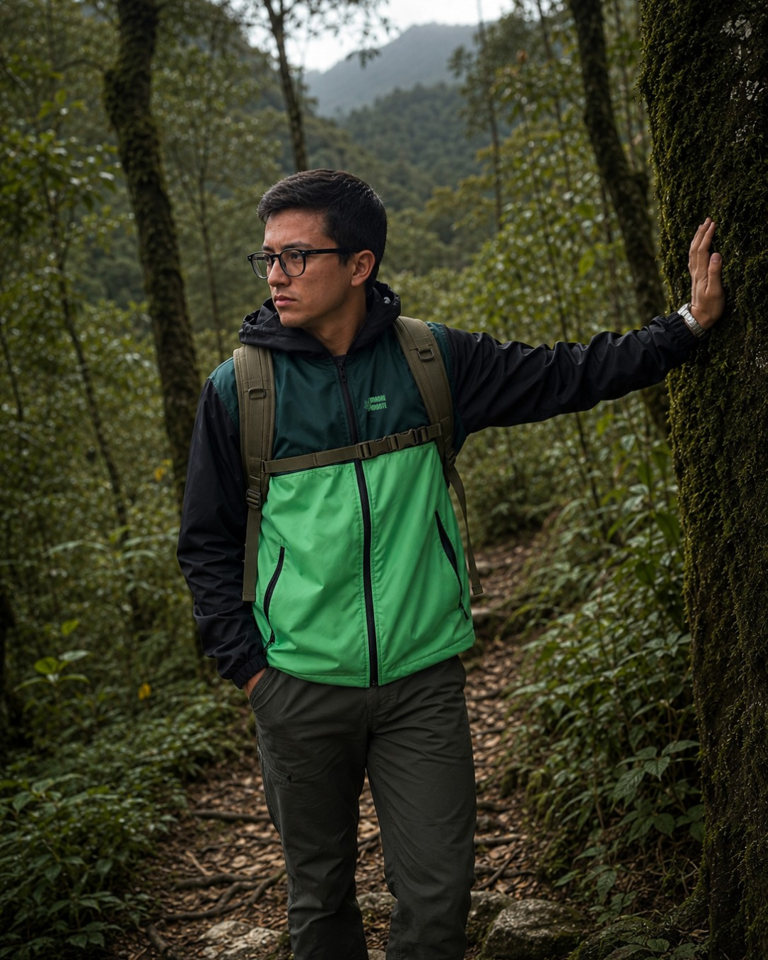 Chaqueta RANA VERDE Y NEGRA