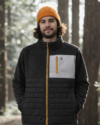 CHAQUETA POLAR TÉRMICA GRIS OSCURO