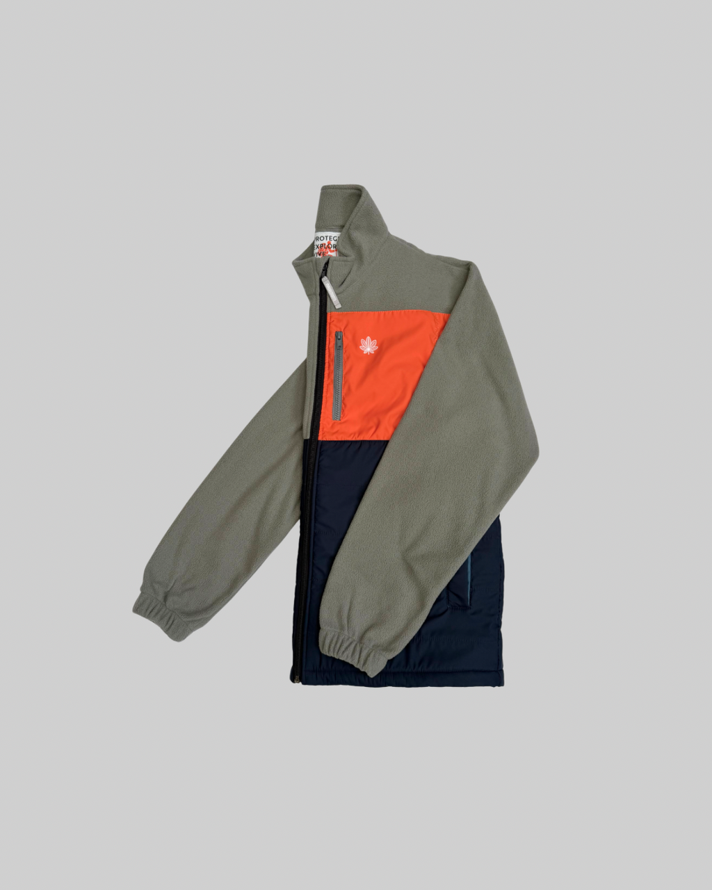 CHAQUETA POLAR TÉRMICA GRIS CLARO