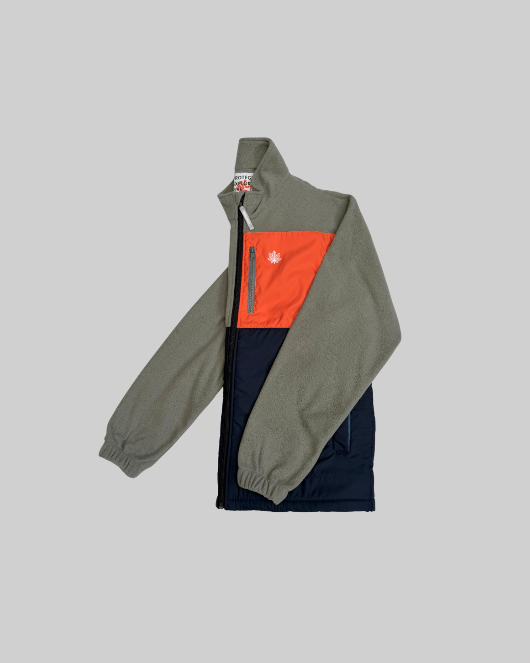 CHAQUETA POLAR TÉRMICA GRIS CLARO