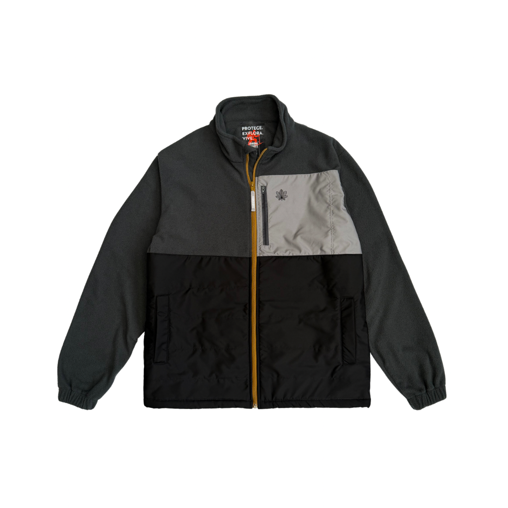 CHAQUETA POLAR TÉRMICA GRIS OSCURO